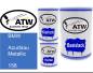 Preview: BMW, Azurblau Metallic, 158: 500ml Lackdose + 500ml Klarlack + 250ml Härter - Set, von ATW Autoteile West.